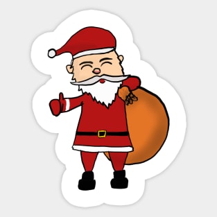 Cute Santa Sticker